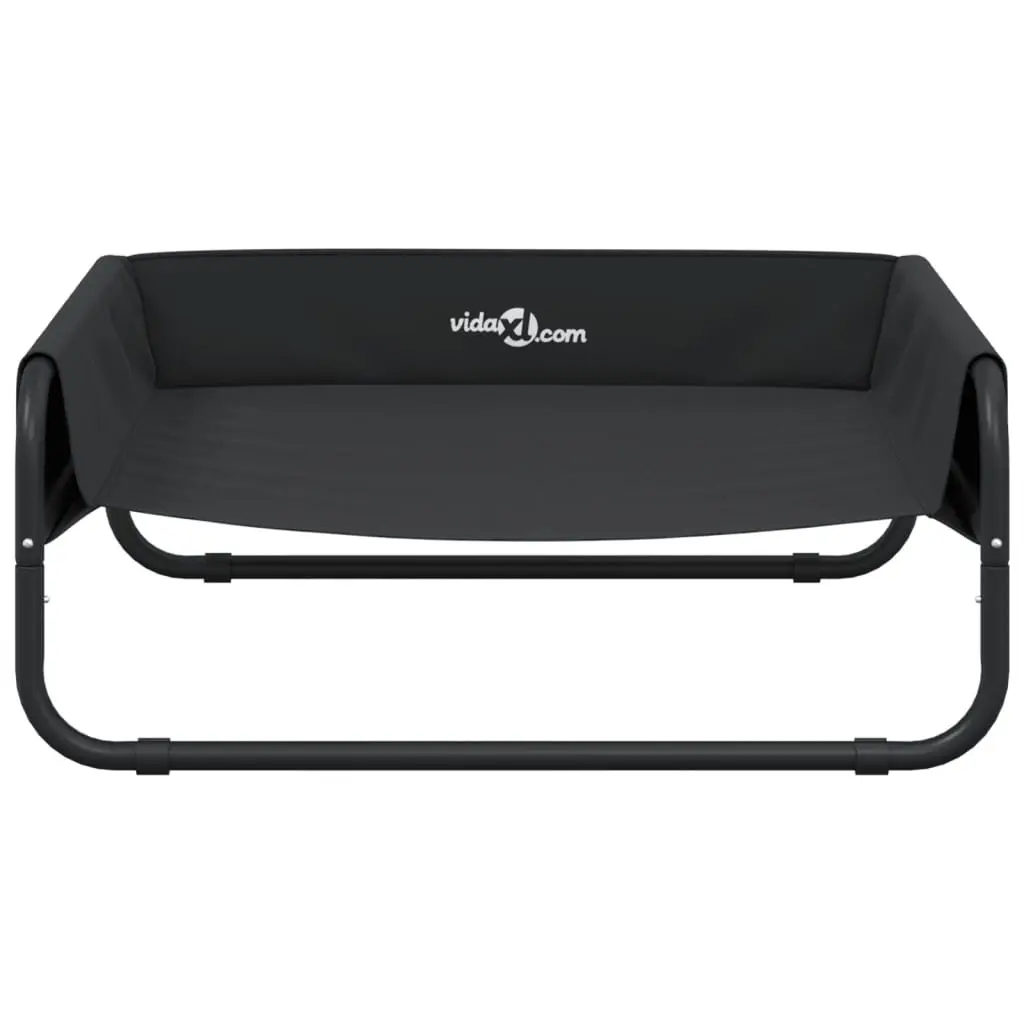 Elevated Dog Bed Oxford Fabric Anthracite Steel Frame Indoor Outdoor Pet Cot