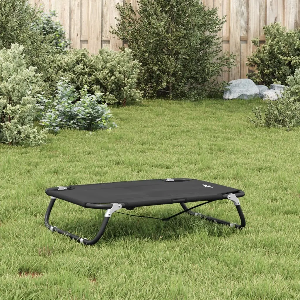 Foldable Elevated Dog Bed Cot Oxford Fabric Anthracite Portable Raised Pet Sleeping Couch