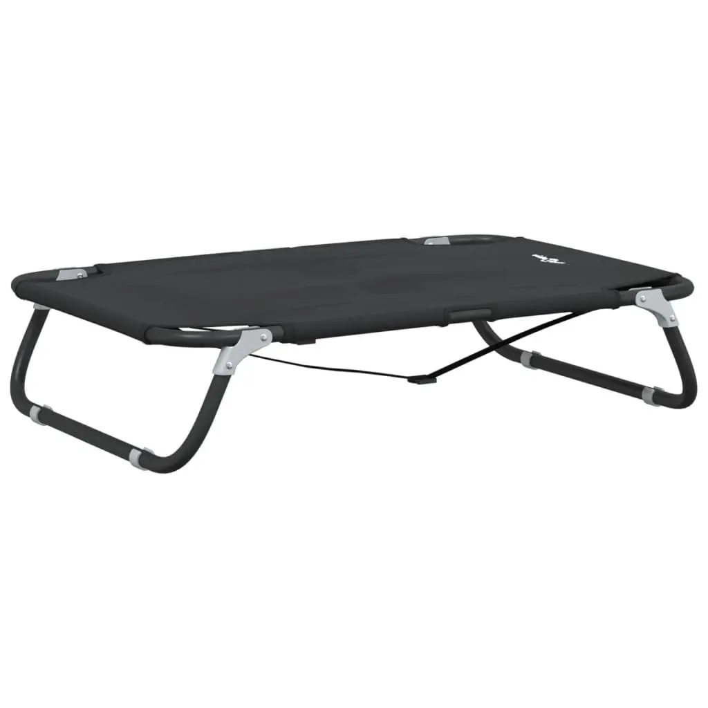 Foldable Elevated Dog Bed Cot Oxford Fabric Anthracite Portable Raised Pet Sleeping Couch