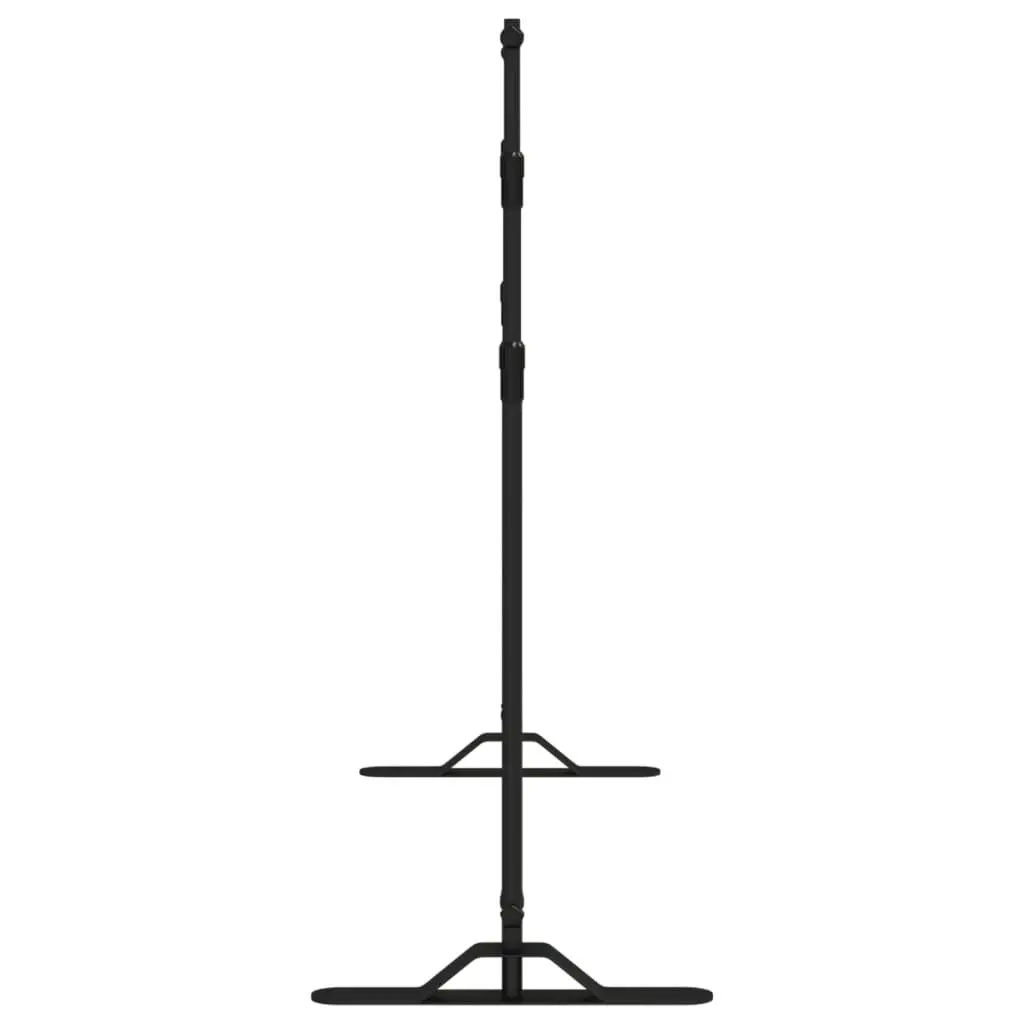 Adjustable Photography Backdrop Stand Black Steel 175 to 305cm Width for Studio Display