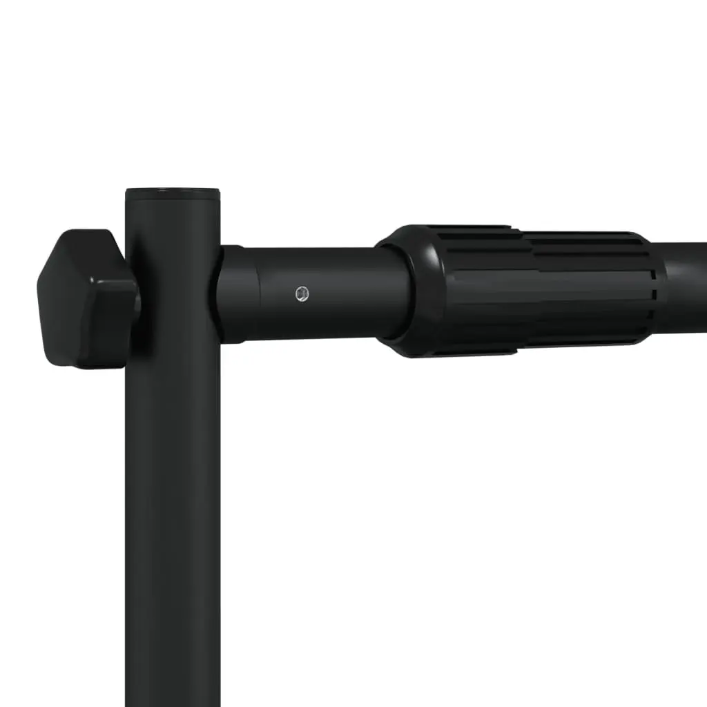 Adjustable Photography Backdrop Stand Black Steel 175 to 305cm Width for Studio Display