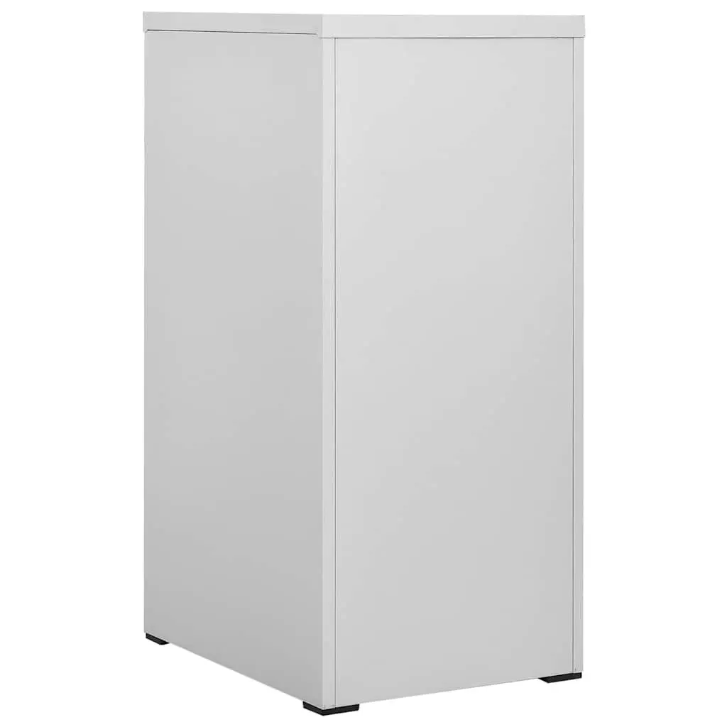 Steel Filing Cabinet 3 Drawer Organiser Grey Office Home Storage