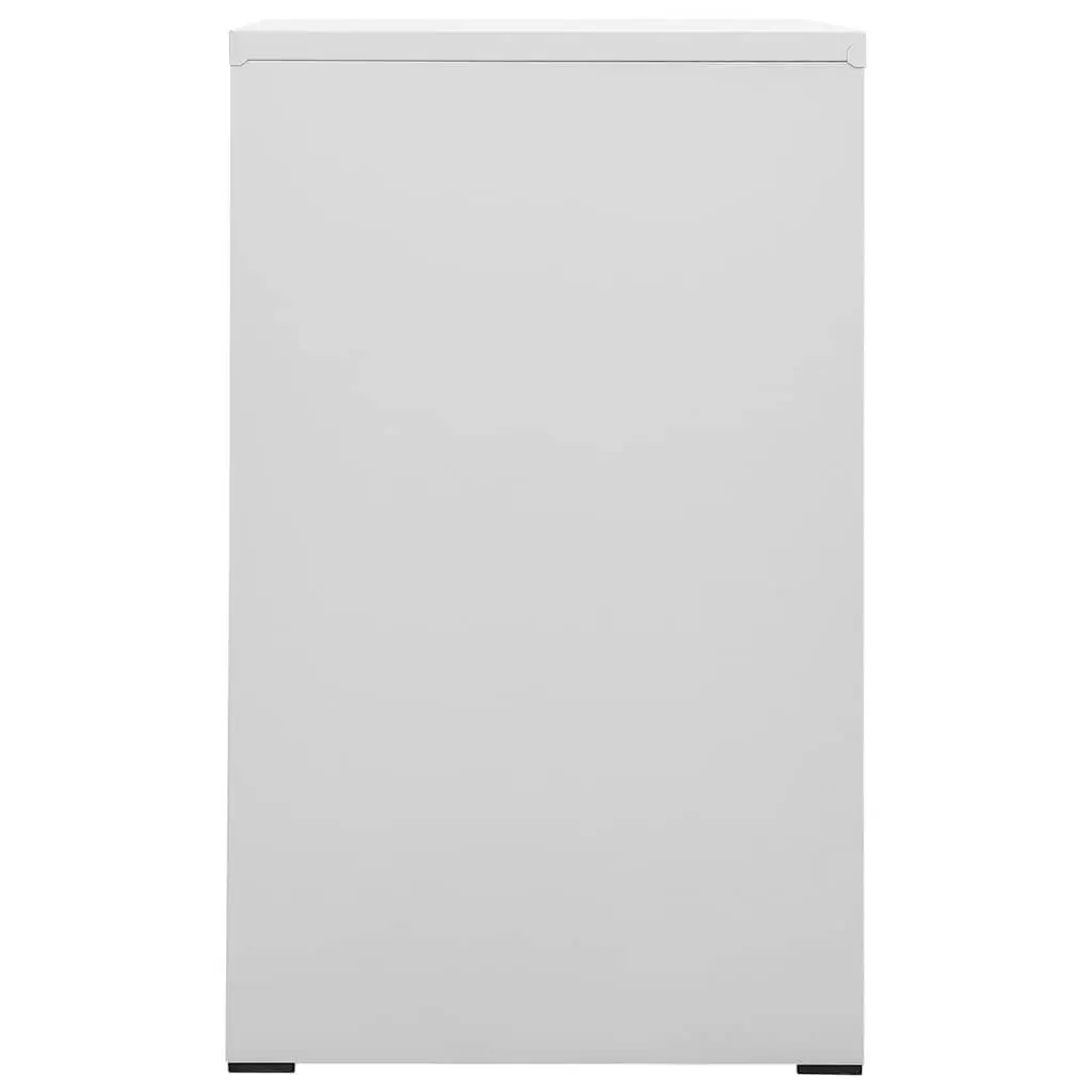 Steel Filing Cabinet 3 Drawer Organiser Grey Office Home Storage