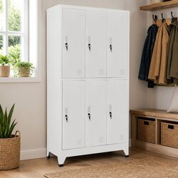 Versatile Locker Cabinet with 6 Storage Areas