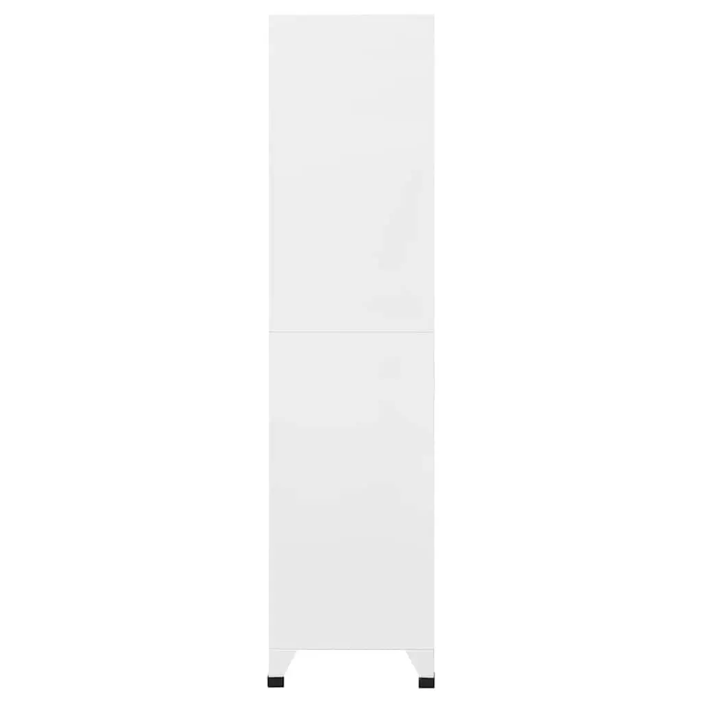 Locker Cabinet 9 Compartments Storage Steel Industrial Grey 90x45x180cm