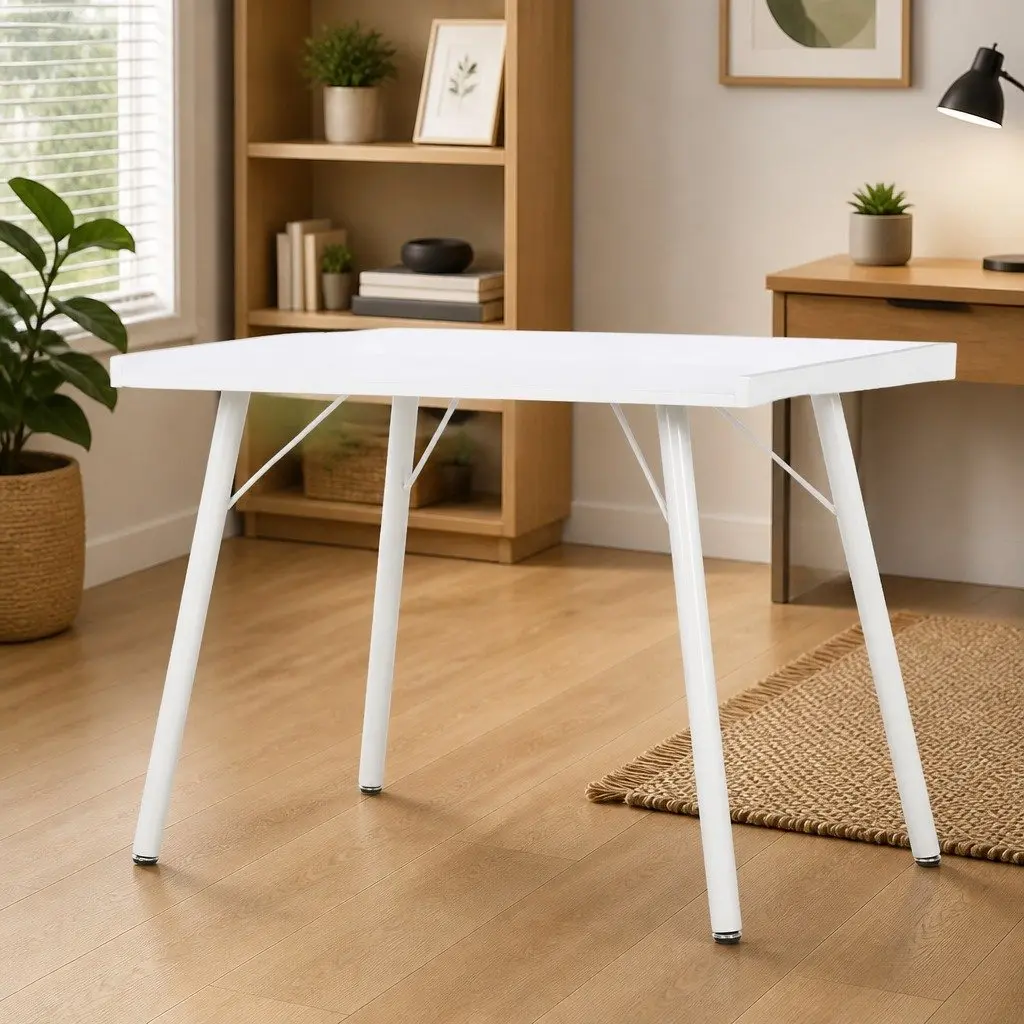 White Desk 90x50x79 cm for Home Office