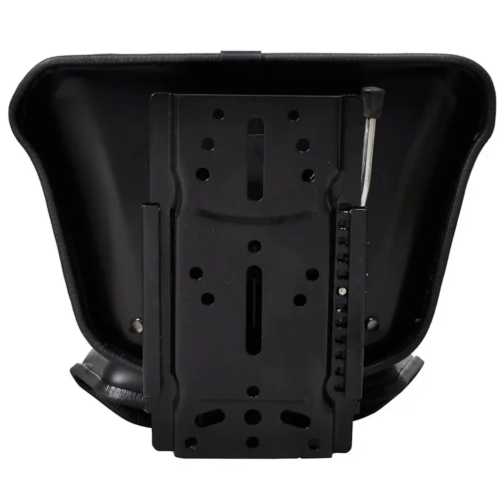 Tractor Seat Padded Foam Black with Backrest Outdoor Garden Equipment