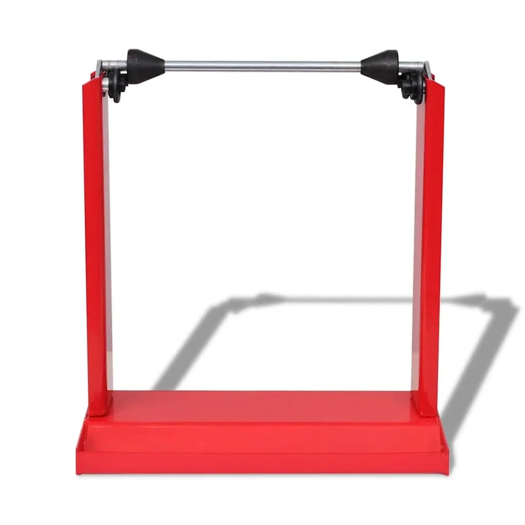Motorcycle Balancer Stand Gravity Based Tool Red Steel Adjustable Cones