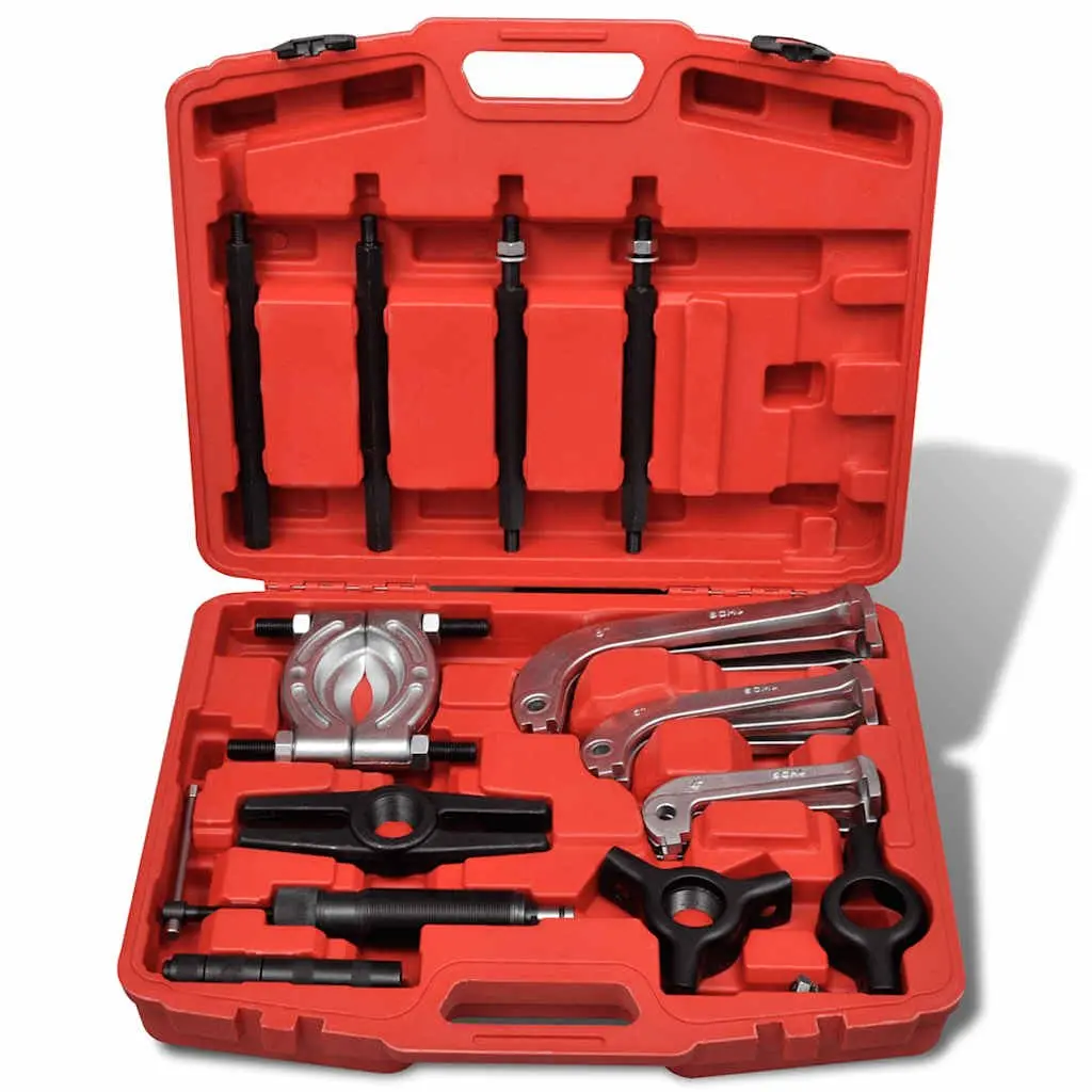 25 Piece Hydraulic Separator Tool Set for Mechanical Installation in Grey with Blow-Moulded Case