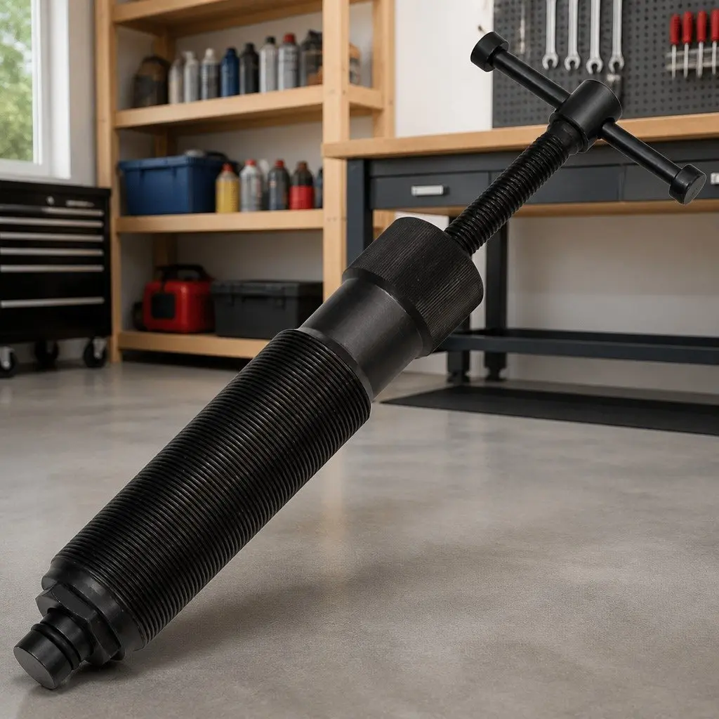 10 Ton Capacity Hydraulic Ram Thread Puller Tool Multi-Purpose Carbon Steel for Bearing Removal Hubs Flanges Gears