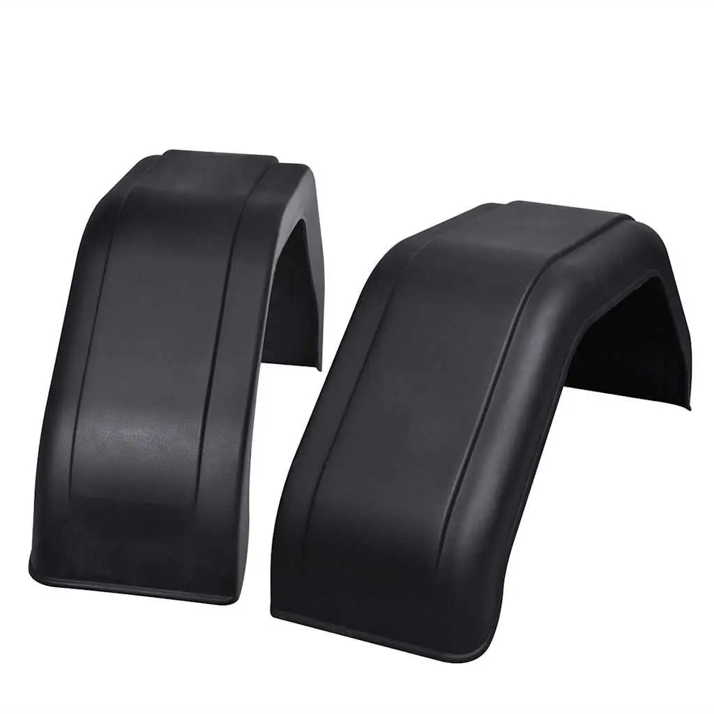 Mudguard Set Black 200 x 680 mm Corrosion Resistant Impact Resistant