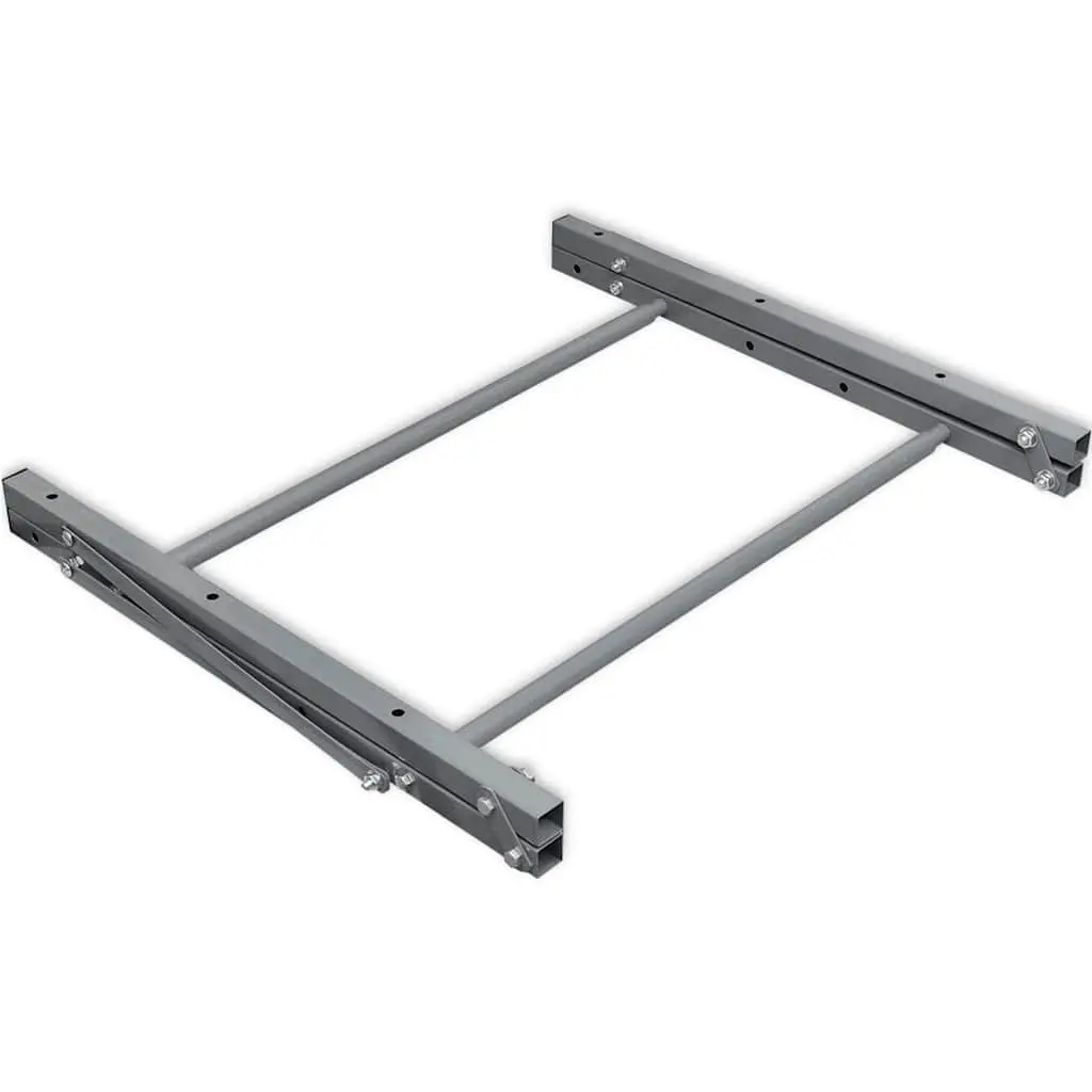 Tyre Rack Wall Mounted Steel Adjustable 81-122cm Red Foldable Storage