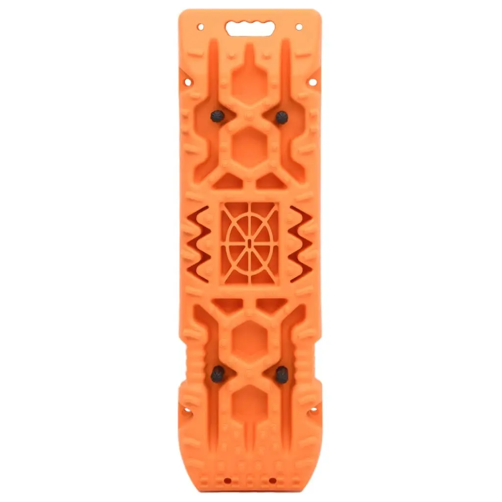 Traction Boards 2 pcs Orange Recovery Track Off-Road Traction Mats Vehicle