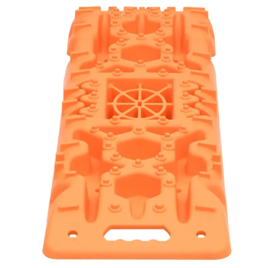 Traction Boards 2 pcs Orange Recovery Track Off-Road Traction Mats Vehicle