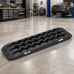 Traction Boards 2 pcs Black Nylon Off-Road Recovery Track Wheel Anti-Slip Teeth