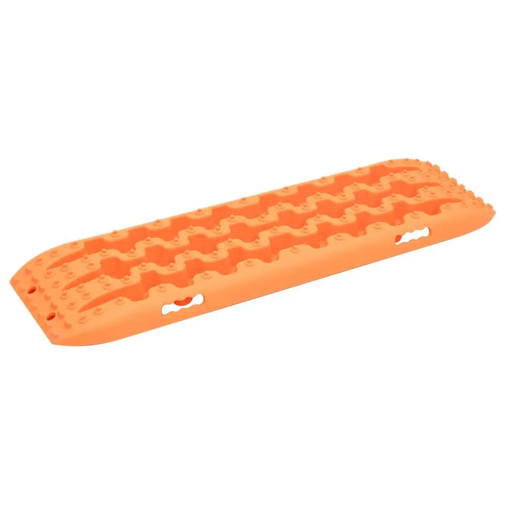 Traction Boards 2 Pieces Orange Recovery Nylon Off-Road Emergency Vehicle Track