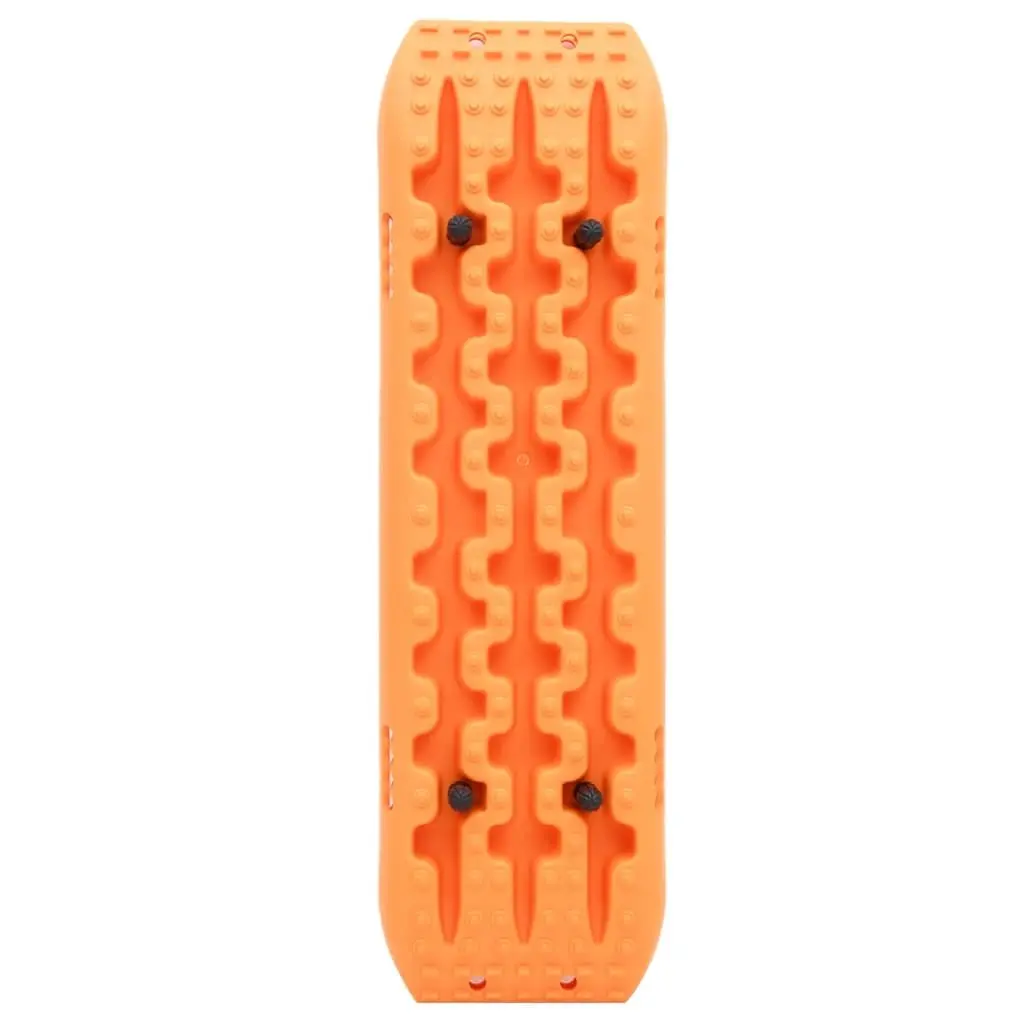 Traction Boards 2 Pieces Orange Recovery Nylon Off-Road Emergency Vehicle Track