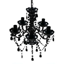 Black Crystal Ceiling Light Fixture for Versatile Spaces