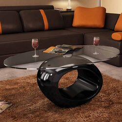 Modern Oval Coffee Table for Living Room or Bedroom