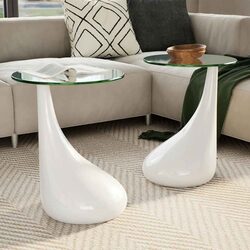 Modern Coffee Table Duo with Glass Tops for Versatile Spaces
