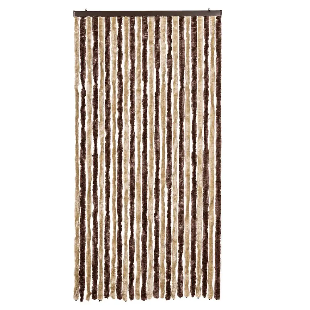 Insect Curtain Chenille Polypropylene 100x220 cm Beige Light Brown