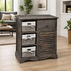 Versatile Wooden Storage Cabinet for Everyday Use