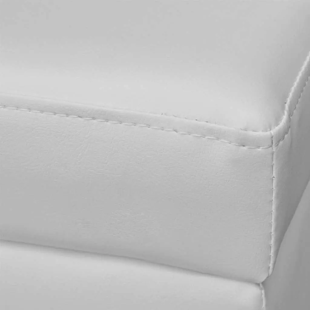 Padded Seat Storage Bench White Wooden Entryway Hidden Compartment