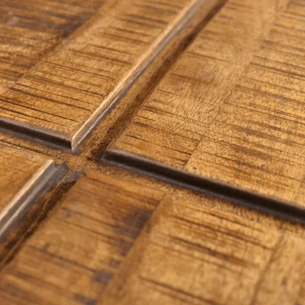 Square Coffee Table Solid Mango Wood Brown Antique Retro Style