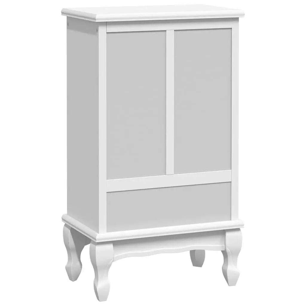 Chest of Drawers MDF Pinewood 5 Drawer Cabinet Storage Unit 2 Shelves White