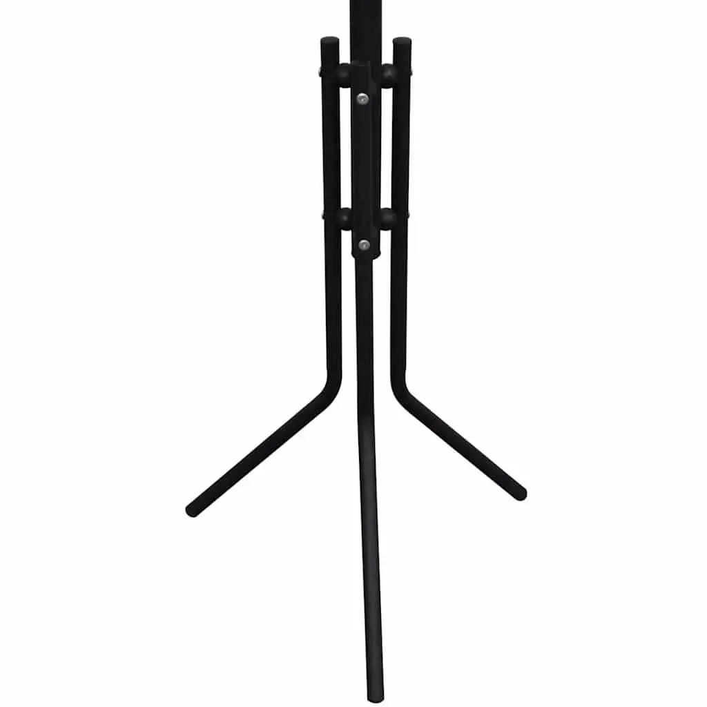 Metal Coat Stand Black Triangular Legs
