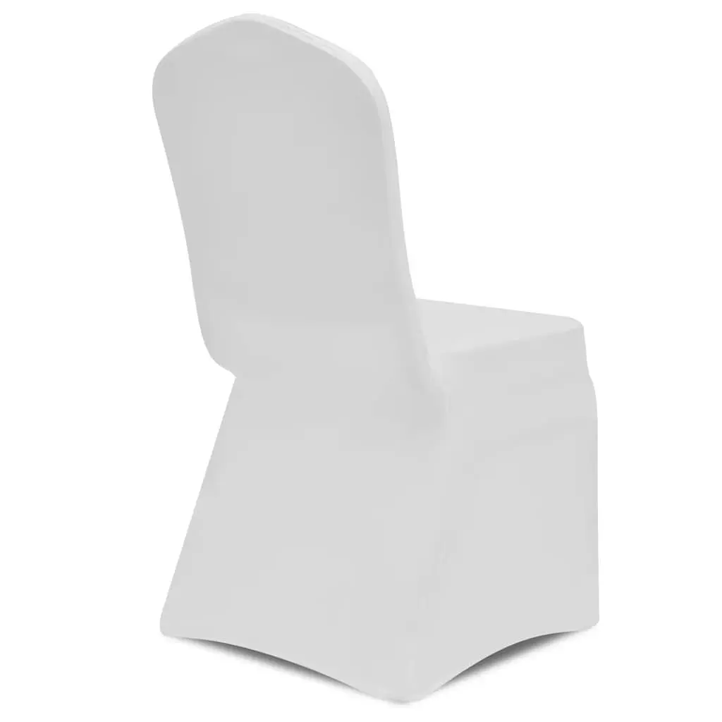 Chair Cover Stretch White 50 Pieces Event Wedding Banquet Spandex Slipcover