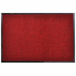 Practical Red Door Mat 90 x 120 cm for Daily Use