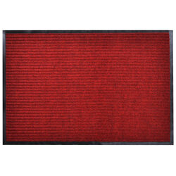 Versatile Red 90 x 150 cm Door Mat for Home or Office