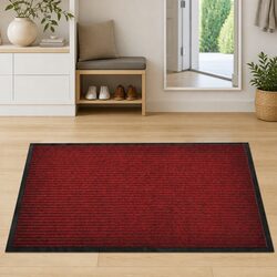 Versatile Red Door Mat for Entrance - 120 x 180 cm