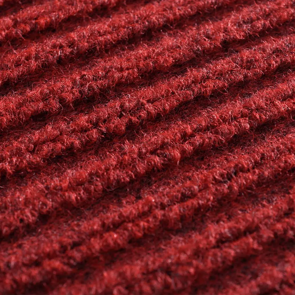 Door Mat Non-slip PVC Backing 120 x 180 cm Red