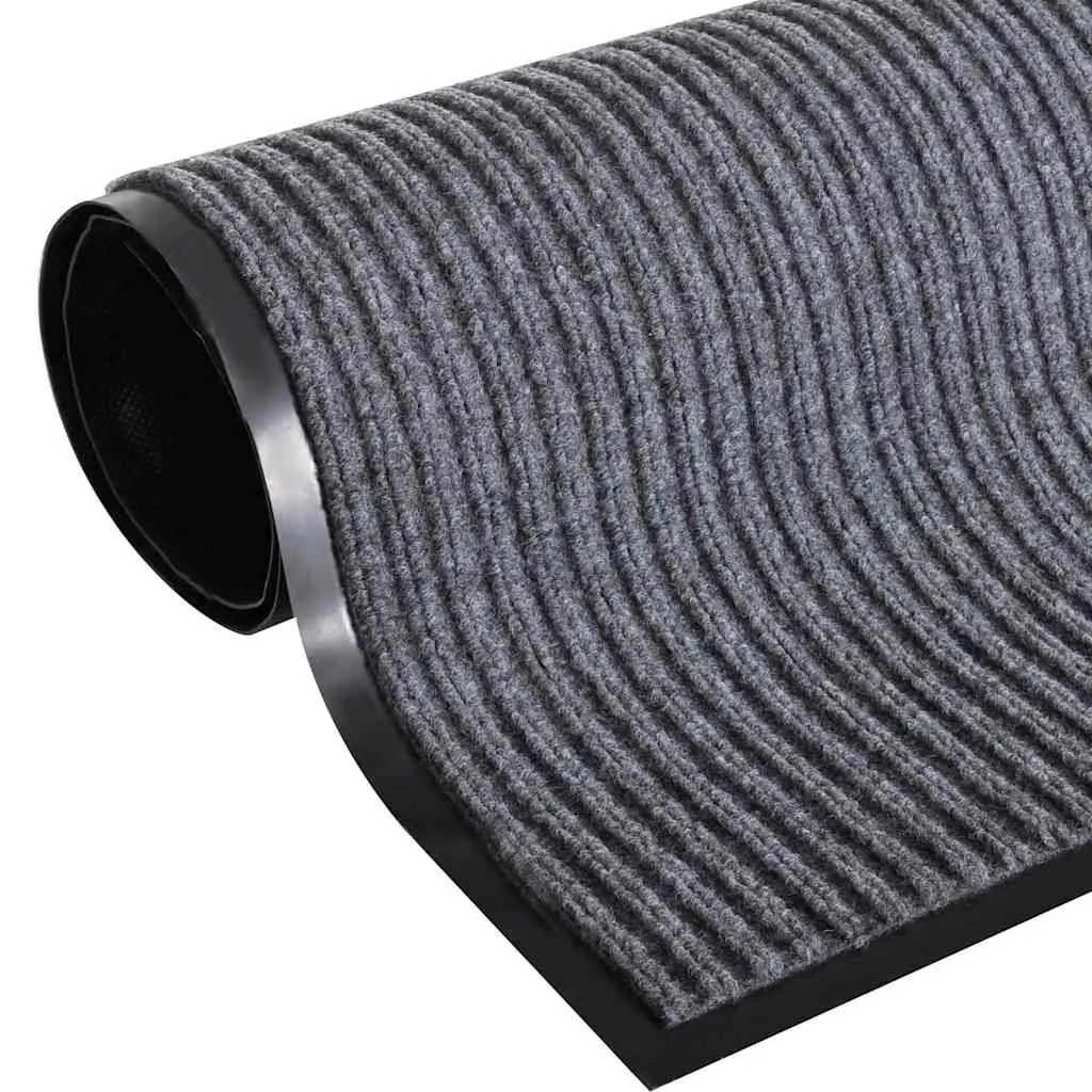 Grey Door Mat 120x180cm PVC Backing Non-Slip Indoor Outdoor Floor Mat