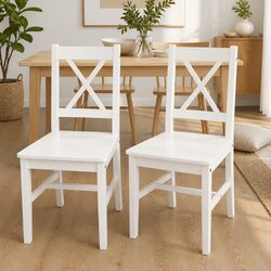 Practical Set of 2 Wooden Dining Chairs for Your Home
