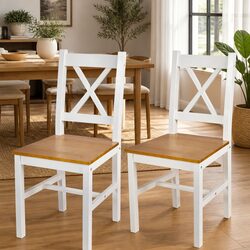 Practical White Dining Chairs for Your Kitchen – Set of 2