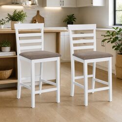Bar Stools for Kitchen and Dining, Set of 2