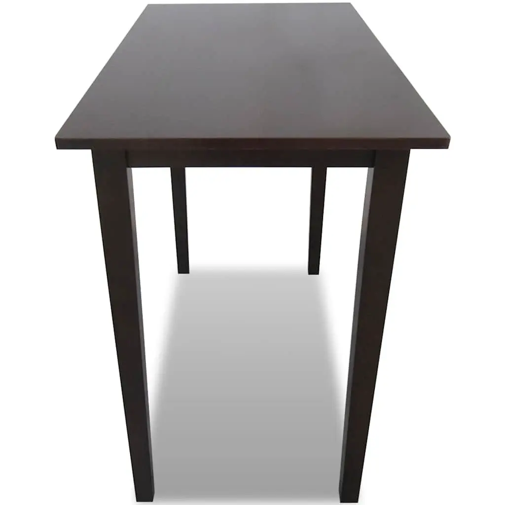 Wooden Bar Table Brown Kitchen Dining Room Console High Top Furniture