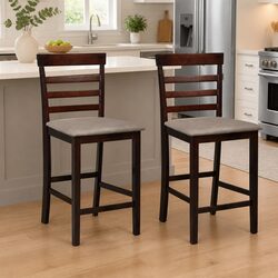 Comfortable Bar Stools for Kitchen and Dining - 2 Pack