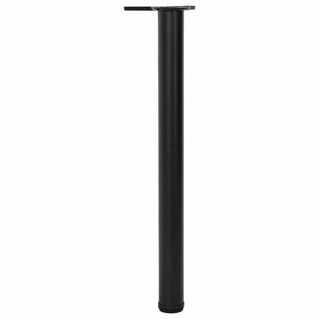 Table Legs Adjustable Height 710mm Black Set of 4 Furniture Support
