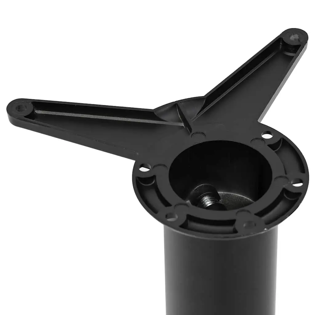 Table Legs Adjustable Height 710mm Black Set of 4 Furniture Support