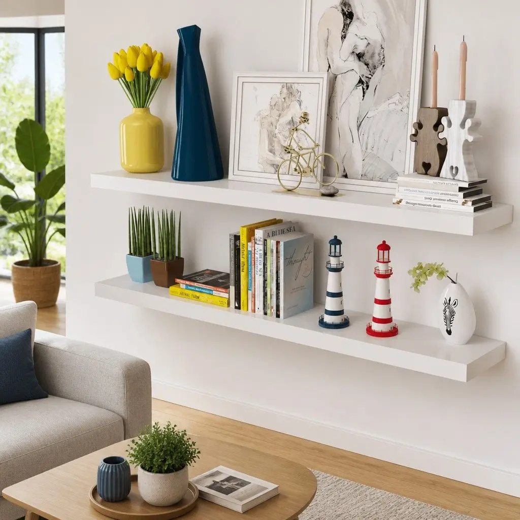 Floating Wall Shelves for Home Décor Organization