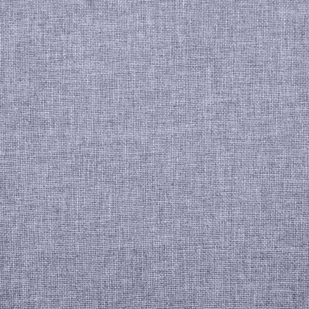 2-Seater Sofa Grey Fabric Couch Padded Cushions Living Room Furniture Removable