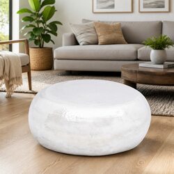 Practical Hammered Coffee Table for Home Use