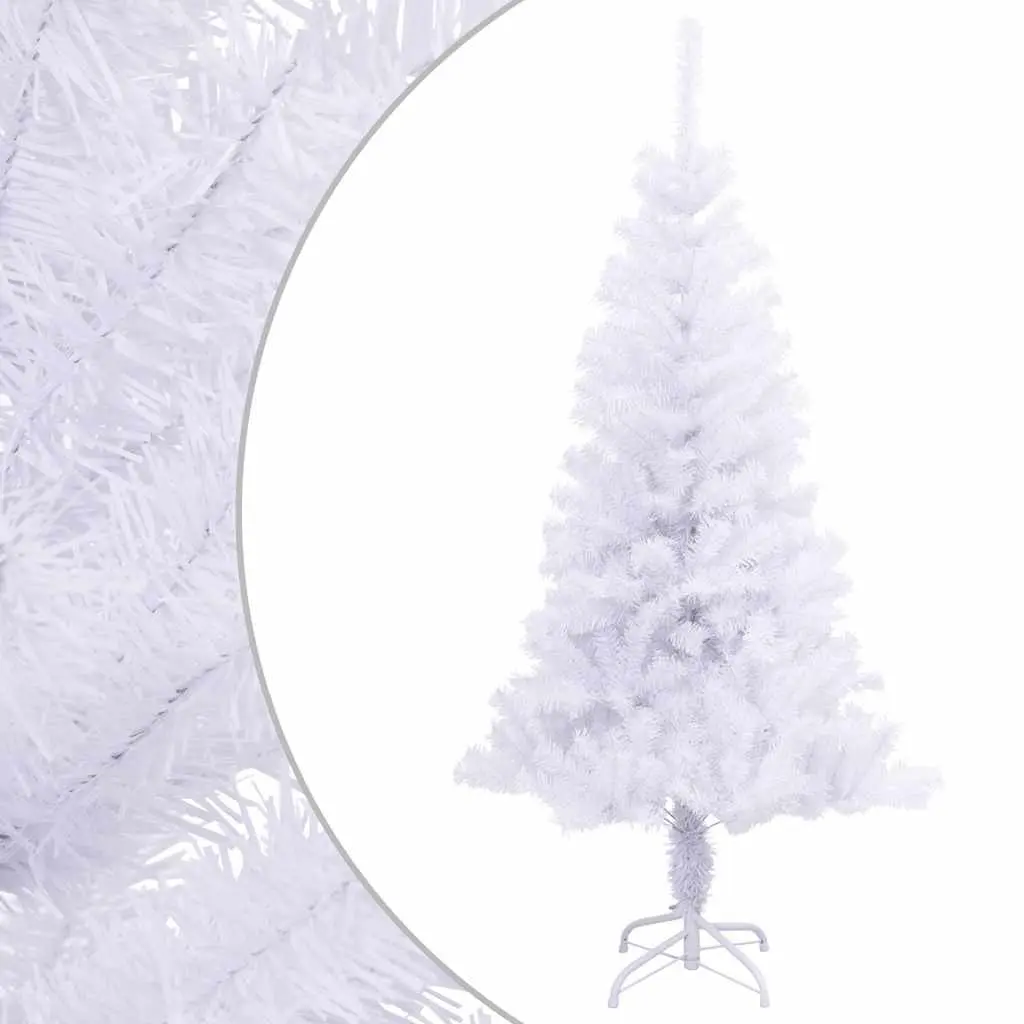 Artificial Christmas Tree Dense White 150cm PVC with 380 Branch Tips for Indoor and Outdoor Use