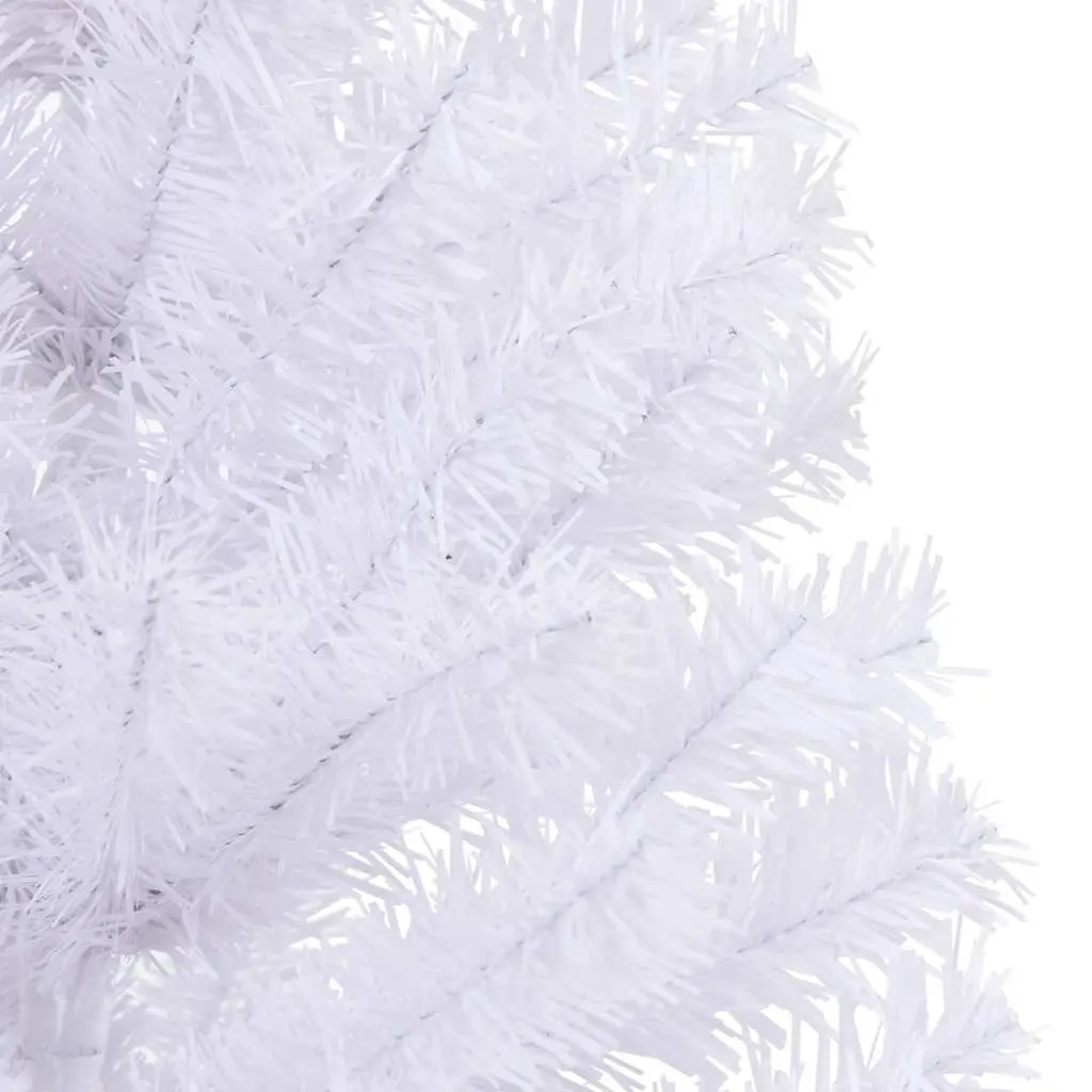 Artificial Christmas Tree Dense White 150cm PVC with 380 Branch Tips for Indoor and Outdoor Use