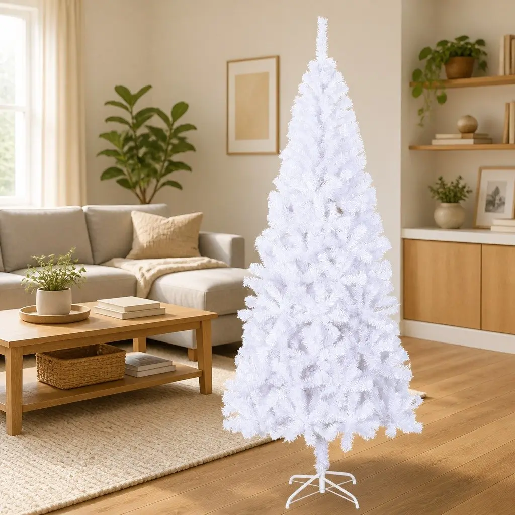210cm White Christmas Tree for Indoor Use