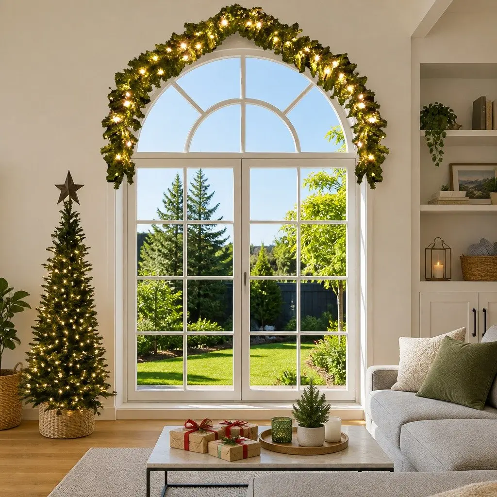 5m LED Christmas Garland for Indoor and Outdoor Use